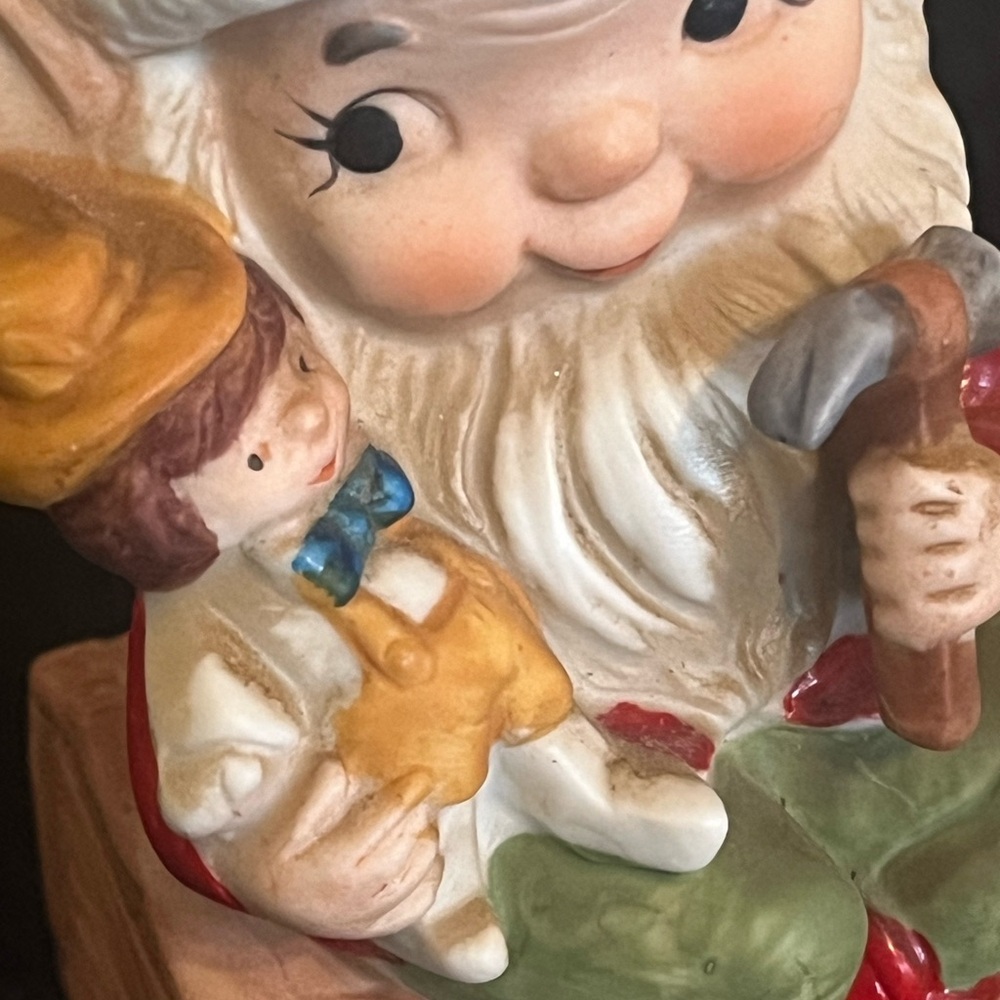 Vintage Homco Christmas Elf Elves Figurines Gnomes Ceramic Set Of 2 #5406 - Picture 12 of 12